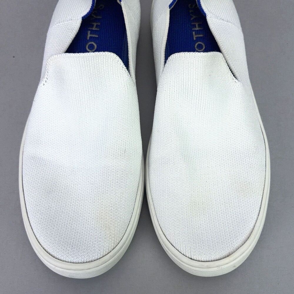 Rothy's Slip-On Shoes Women's Size US 8 White Knit The Original Comfort Sneakers - Picture 3 of 7